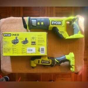 RYOBI ONE+ 18V Cordless Reciprocating Saw + Oscillating Multi-Tool